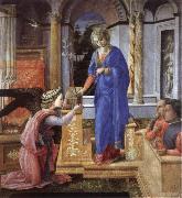 The Annunciation with two kneeling donors